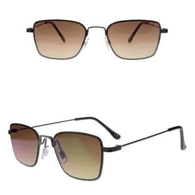New Stylish Square Frame Metal Fashion Sunglasses Unisex