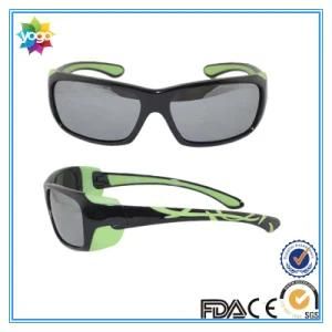Black Frame Sunglasses Double Injection Kids Glasses