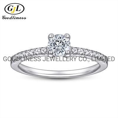 925 Sterling Silver Women CZ Simple Rings Fashion Jewelry