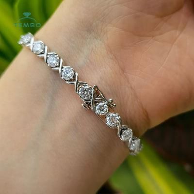 Lab Grown Tennis Diamond Bracelet Gold Si1-Si2-Fg Quality for Women Certified 2 CT 14K White Bracelets