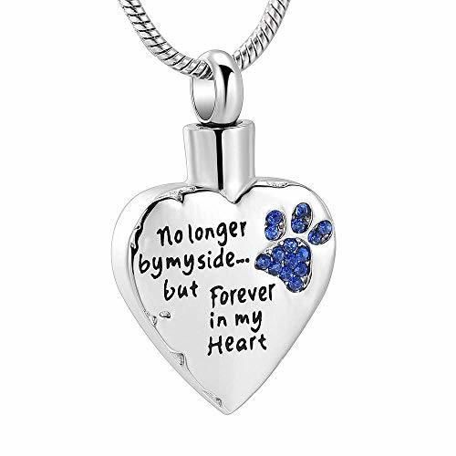 Stainless Steel Forever in My Heart Heart Shape Ash Pendant for Pet