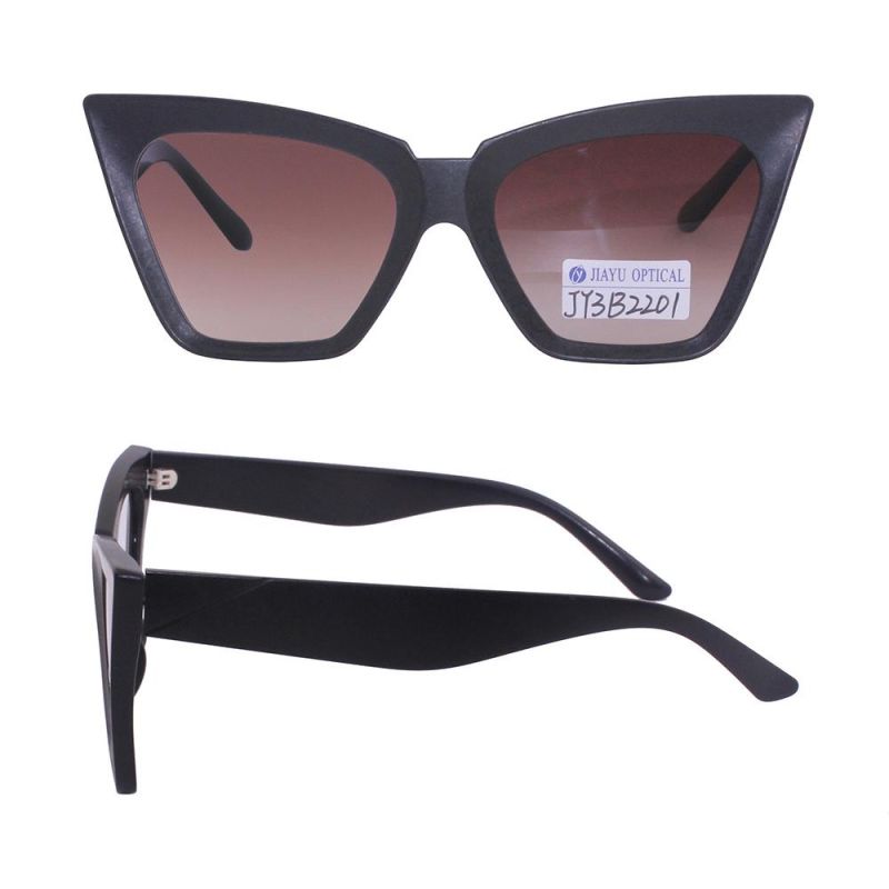 New Design Gradient Lens Butterfly-Shaped Plastic Trendy Women Sunglasses