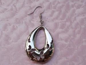 Hollow Heart Fashion Stainless Steel Earrings (MA-R-11002A)