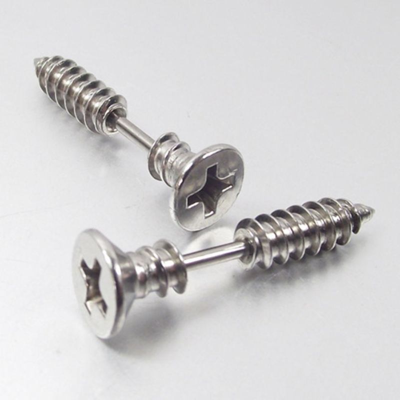 Hypoallergenic Titanium Steel Screw Piercing Stud Earrings Stainless Steel Earrings European and American Halloween Screw Earrings Er8208