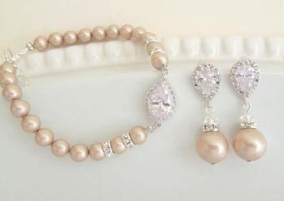 Wedding Pearl Jewelry Set, Bridal Pearl Jewelry Set, Bridesmaid Pearl Jewelry, Factory Direct Wholesale
