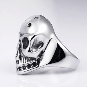 Fashion Jewelry Skull Male Ring in Stainless Steel