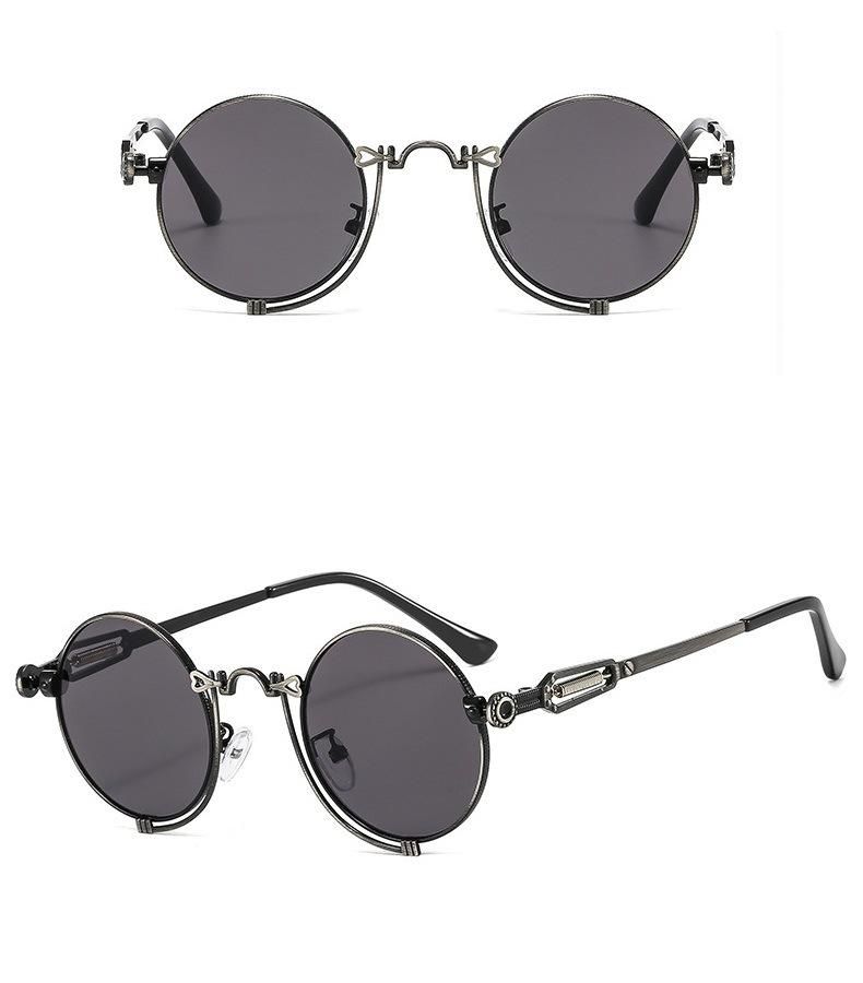 2022 Punk Metal Sunglasses Spring Steam Style Fashion Sunglasses