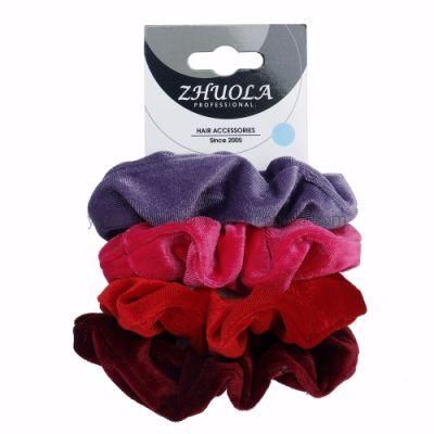 High Quality Velvet Hair Scrunchies for Girls