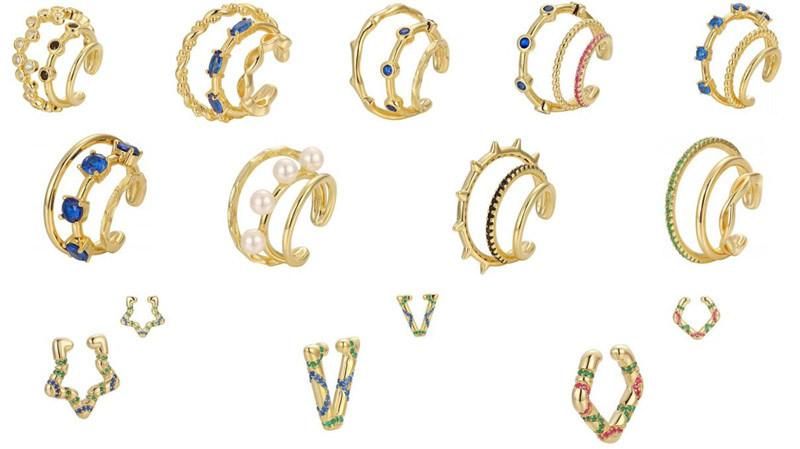 Wholesale 925 Silver or Brass 2022 Fashion OEM&ODM Ear Cuff Small Earrings High Quality Jewelry Wholesale Price