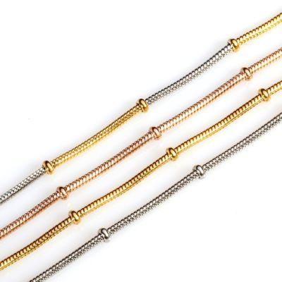 Fashionable Jewelry Gold Plated Stainless Steel Necklace for Craft DIY