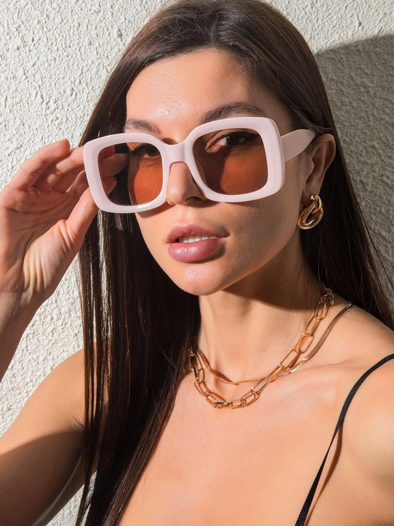 Women Sun Shades Eyewear 2021 Fashion Multicolor Oversize Sunglasses