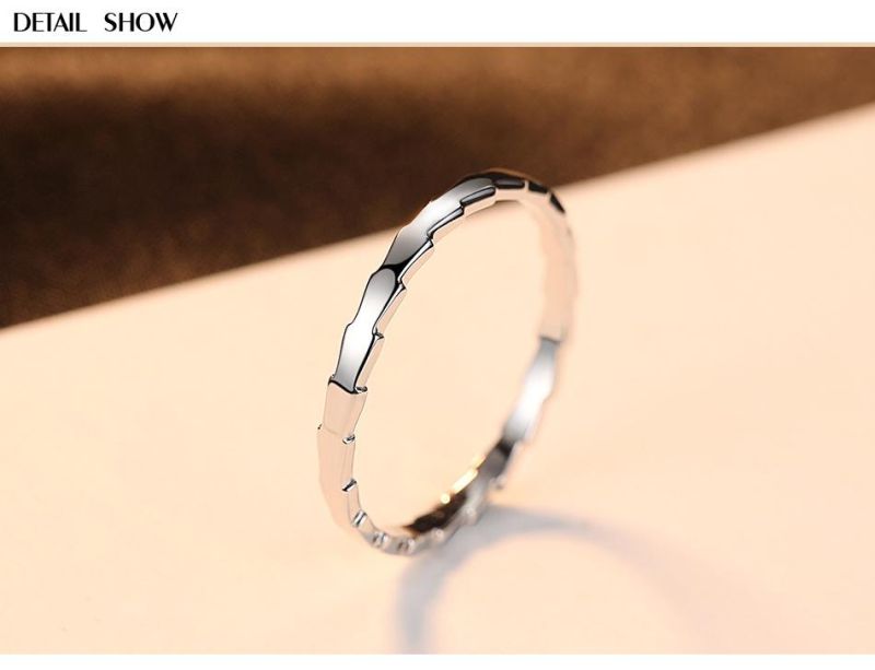 Special Style Jagged Edge Sterling Sliver 925 Ring