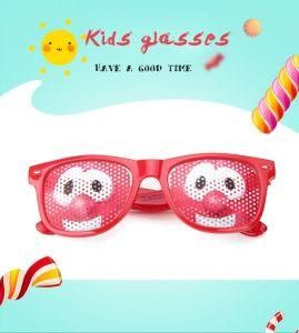 2021 Fashion Promotional UV400 Protection Plastic Sticker Lens Kids Sunglass