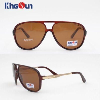 Tr90 Sunglasses with Polarized Lens &amp; Metal Temple Ks1138 Shades