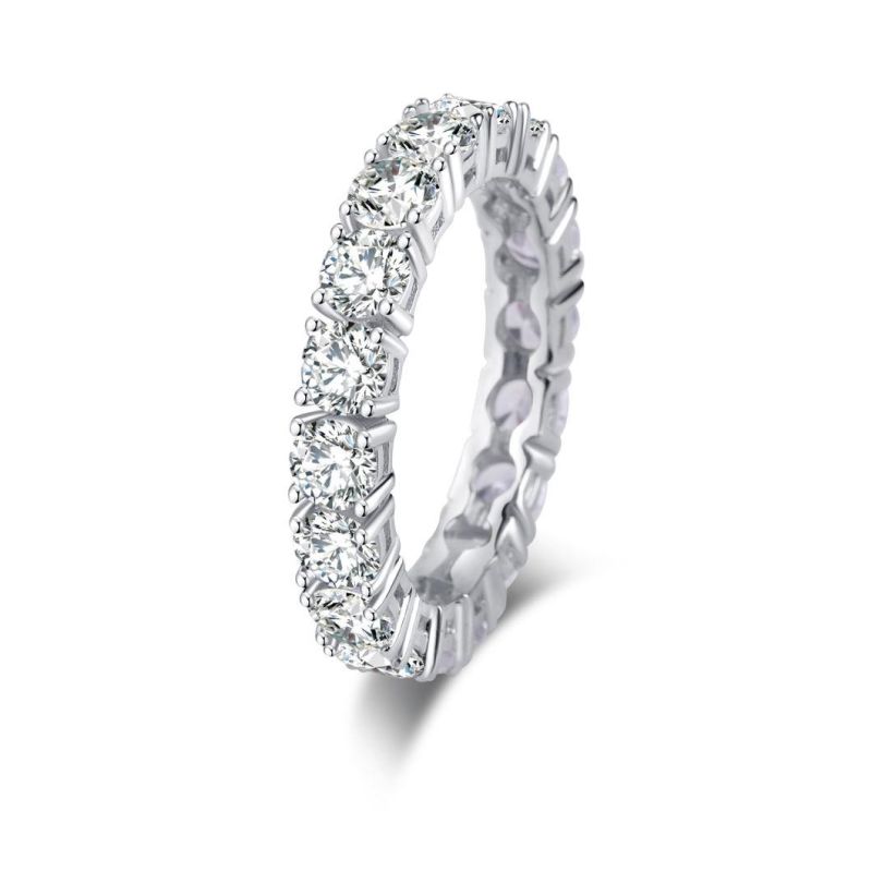 Fashion Jewelry 925 Sterling Silver Luxury Diamond Ring