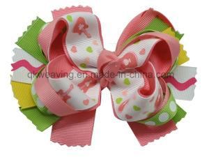 Soild Grosgrain Ribbon Boutique Hair Bows Clips for Baby Girls Kids