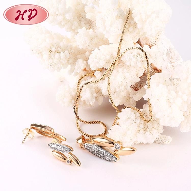 Women Fashion 18K Gold Plated Chain Jewelry Sets for Party