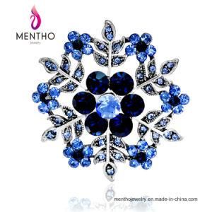 New Simple Fashion Jewelry Alloy Snowflake Shape Rhinestone Brooch 3colors