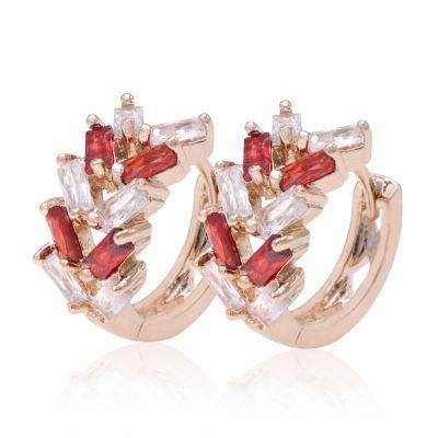 High-Quality Fashion Ladies Jewellery Small Circle Zirconia Earrings