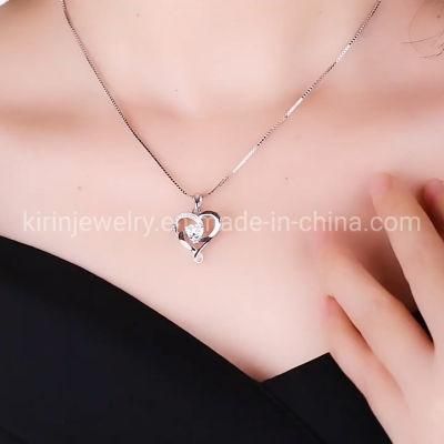 Fine Jewelry Moissanite Pendants &amp; Charms Mini Heart Pendant 925 Sterling Silver Charms Pendants
