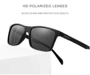 Black Square Classic Men UV400 Polarized Sunglass for Unisex