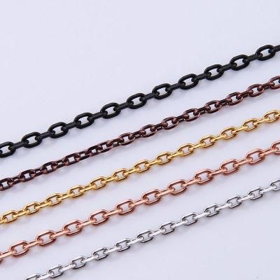 Gold Plated Stainless Steel Faceted Chain Jewelry Necklace Bracelet Making