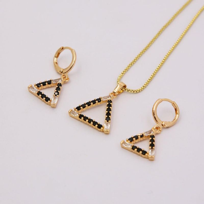Hot Selling Zirconia 18K Gold Plated Jewelry Sets for Lady