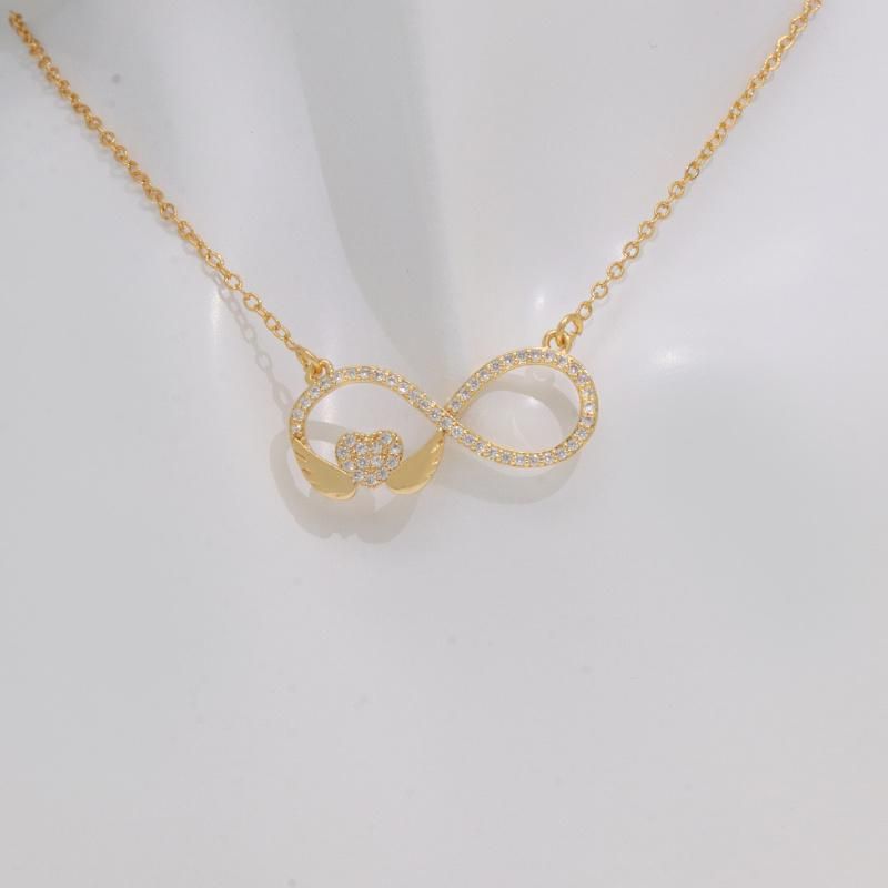 Hot Sale Cubic Zirconia Ladies Love Fashion Jewelry Necklace