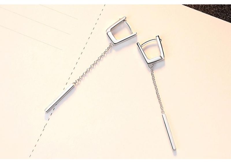 Fashion Accessories 925 Sliver Drape Jewelry Eardrop