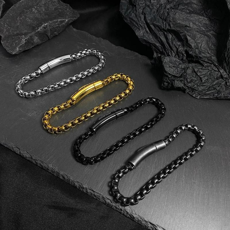 Link Chain Stainless Steel Bracelets Wristband Bangle Bracelets Fashion Jewelry for Mens