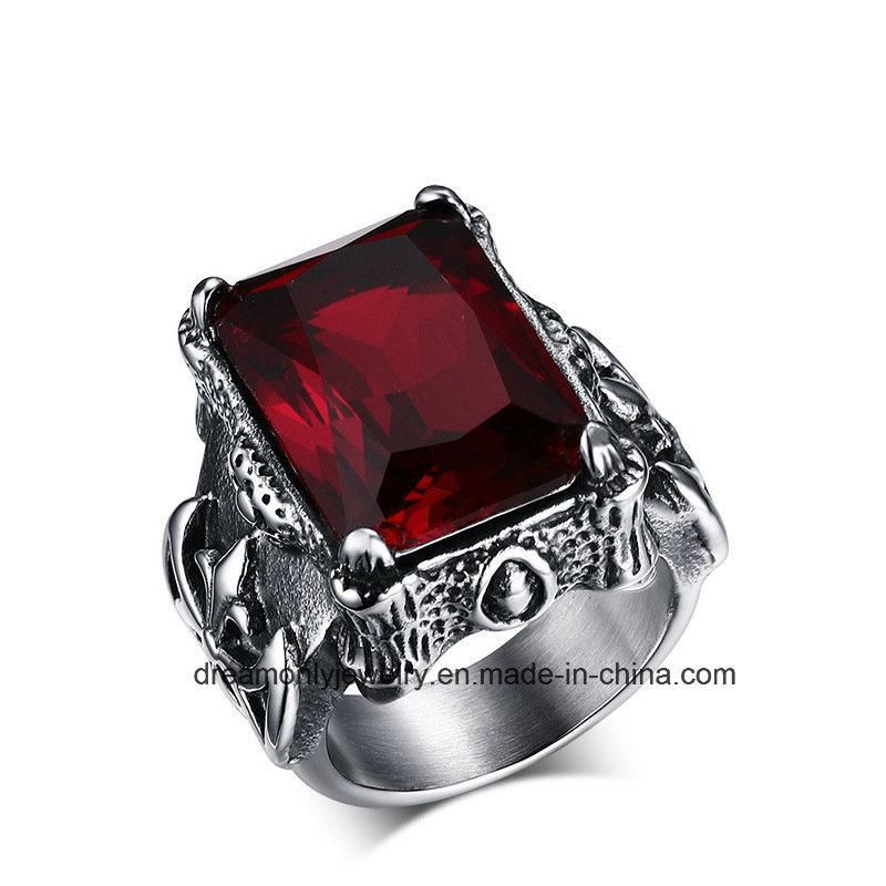 Wholesale Big Red Ruby Stone Designs for Men and Women Gemstone Rings