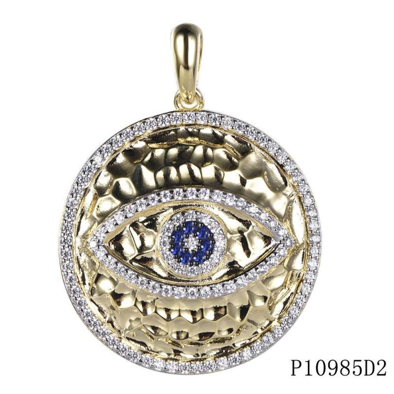 Wholesale 925 Sterling Siver Evil Eye Hammer Pendant