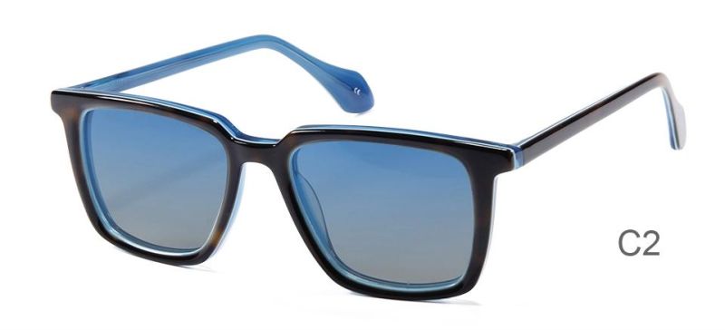 Lunettes-Soleil Square Vintage Tac Polarized Lenses Sunglasses Gafas De Sol Women 2022 Men Acetate Sunglasses Oculos De Sol