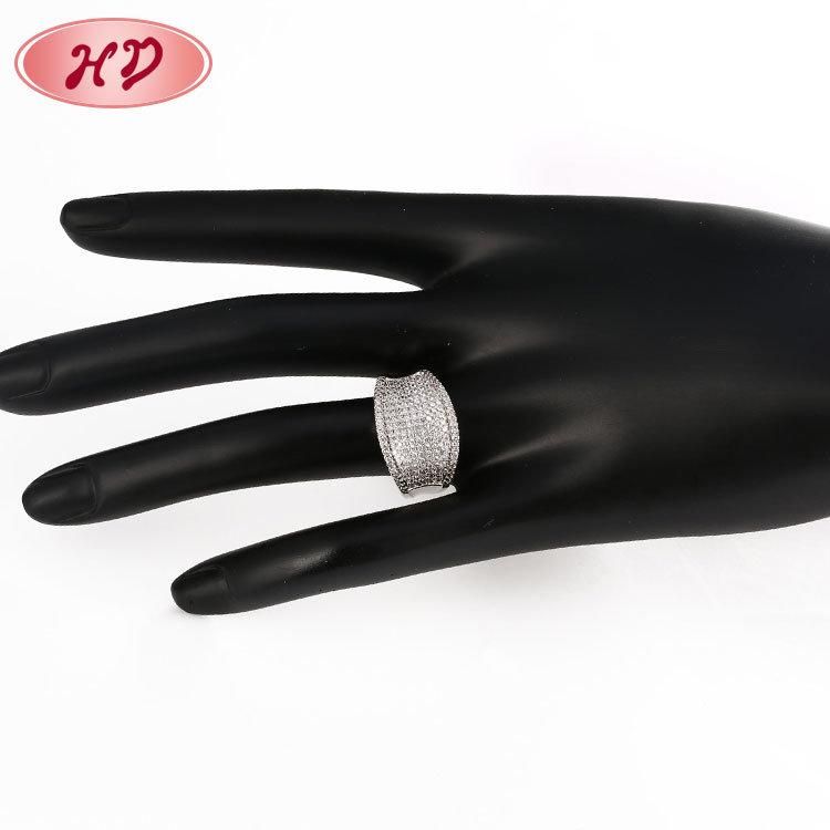 New Gift Items Manufacture Wholesale Gold Women Ring with Zircon Diamond for Women