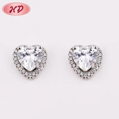 18K Gold Diamond Riangle Stud Earring Jewelry Cheap Wholesale Guangzhou
