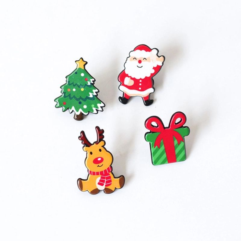 Christmas Gift Brooches Ornaments Badges Accessories Pins Collar Pins