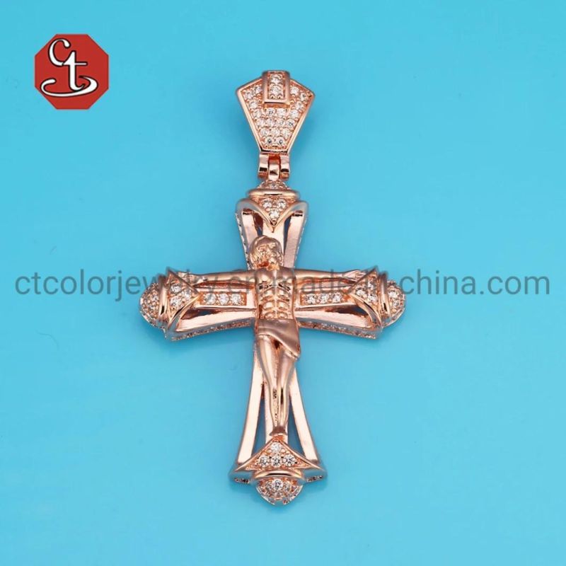Hot Sales Hip Hop Cubic Zircon Silver Pendant for Men Trendy Necklaces Pendents Jewelry