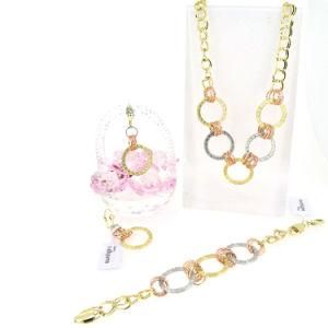 Fashion Jewellry Sets Plating Three Color Yellow Golden Color New Style Jewelry (B06287N4G)