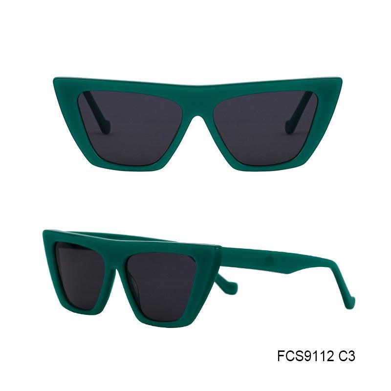 High Quality Retro Hand-Made Eco Friendly Acetate Sunglasses for Lady