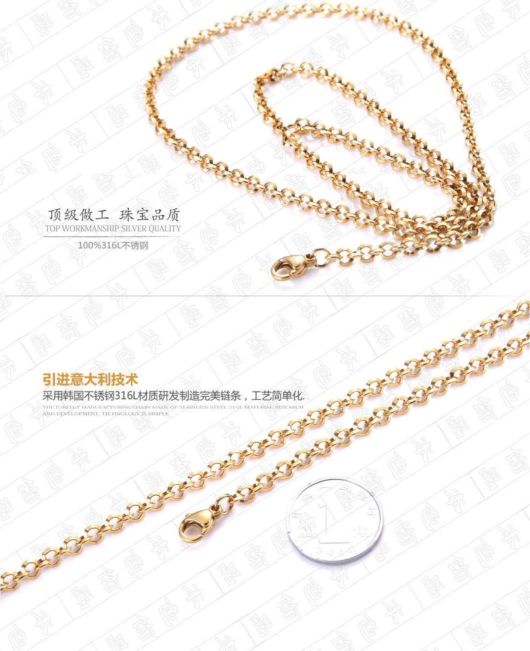 Fashionable Design Jewelry Triangle Wire Belcher Chain Necklace Closed Links