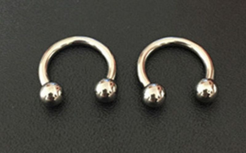 Jewelry ASTM F136 Titanium Body Piercing G23 Internally Threaded Titanium Horseshoe Tp1902I