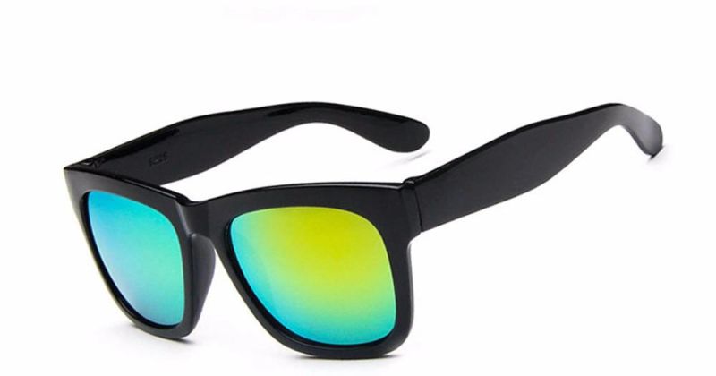 Polarized Sunglasses for Men and Women Black Frame Sun Glasses Mirror Lens Esg12955