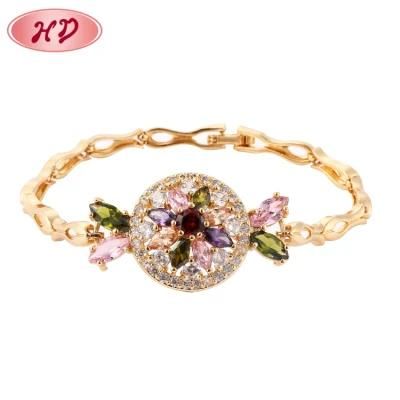 New Design 18K Gold Plated Crystal Bracelet for Women