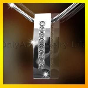 Fashion 316L Stainless Steel Pendant with CZ Set