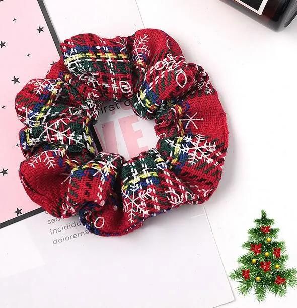 Hot Linen Fabric Autumn and Winter Christmas Hair Bands