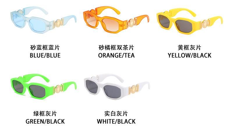 Metal Hinge Sunglasses European and American Trend Small Frame Sunglasses Retro Polygonal Personality Sunglasses