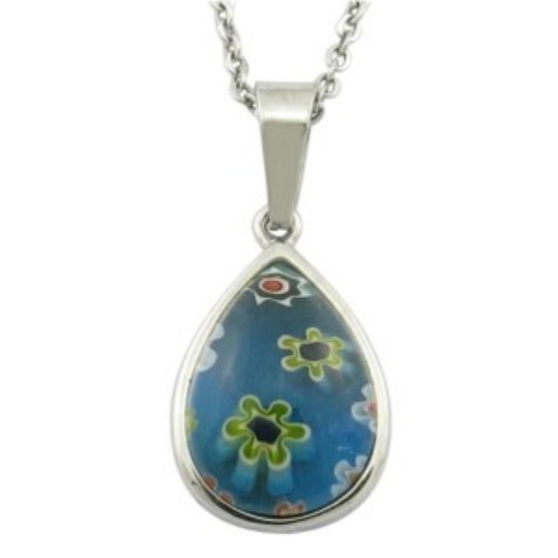 Rectangle Antique Silver Tranditional Pendant
