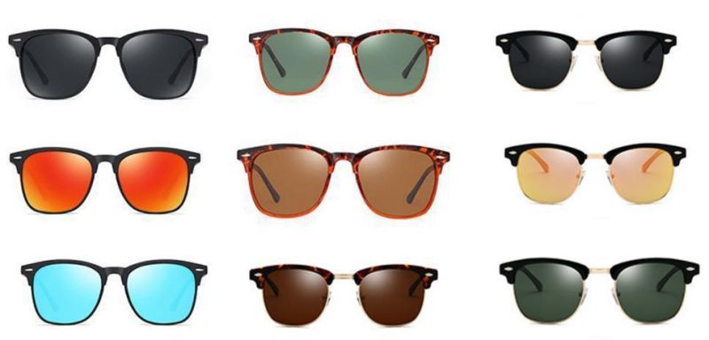 Mzhs220314ffemale Flat Top Sunglasses Men Brand Green Square Shades UV400 Gradient Sun Glasses for Women Cool Cat Eye Designer Sunglass