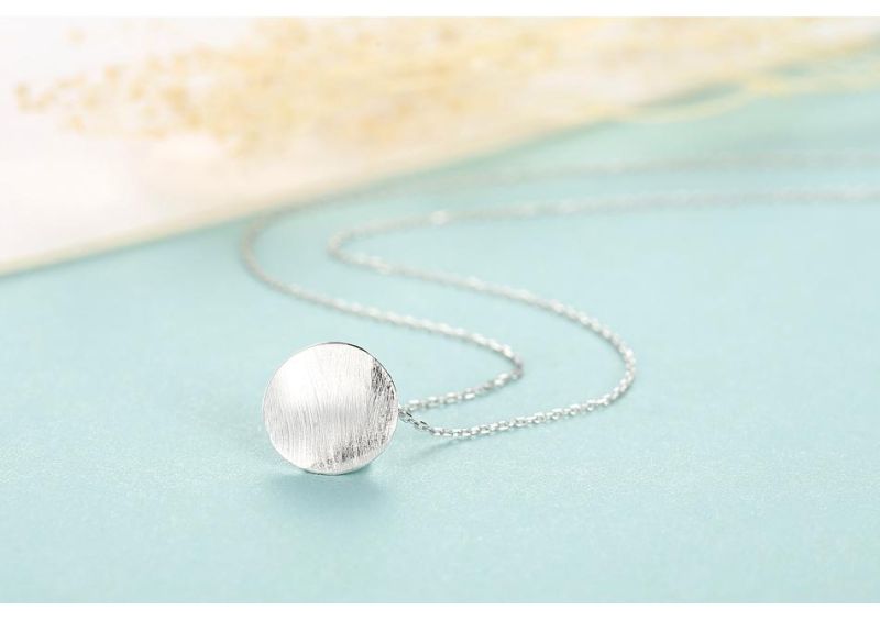 Piercing Imitation Round Rose Gold Pendants Necklace