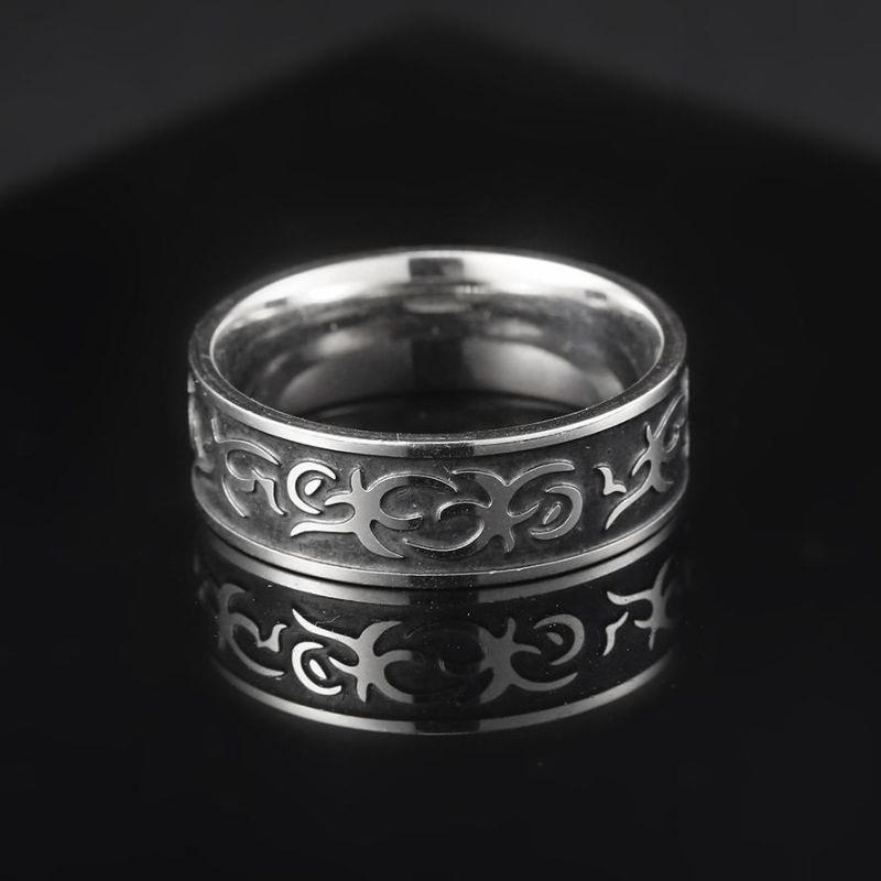Custom 6-10 Classic Men Women Rings Wearable Engagement Fidget Spinner Wedding Rings Silver Stainless Steel Men′ S Rings